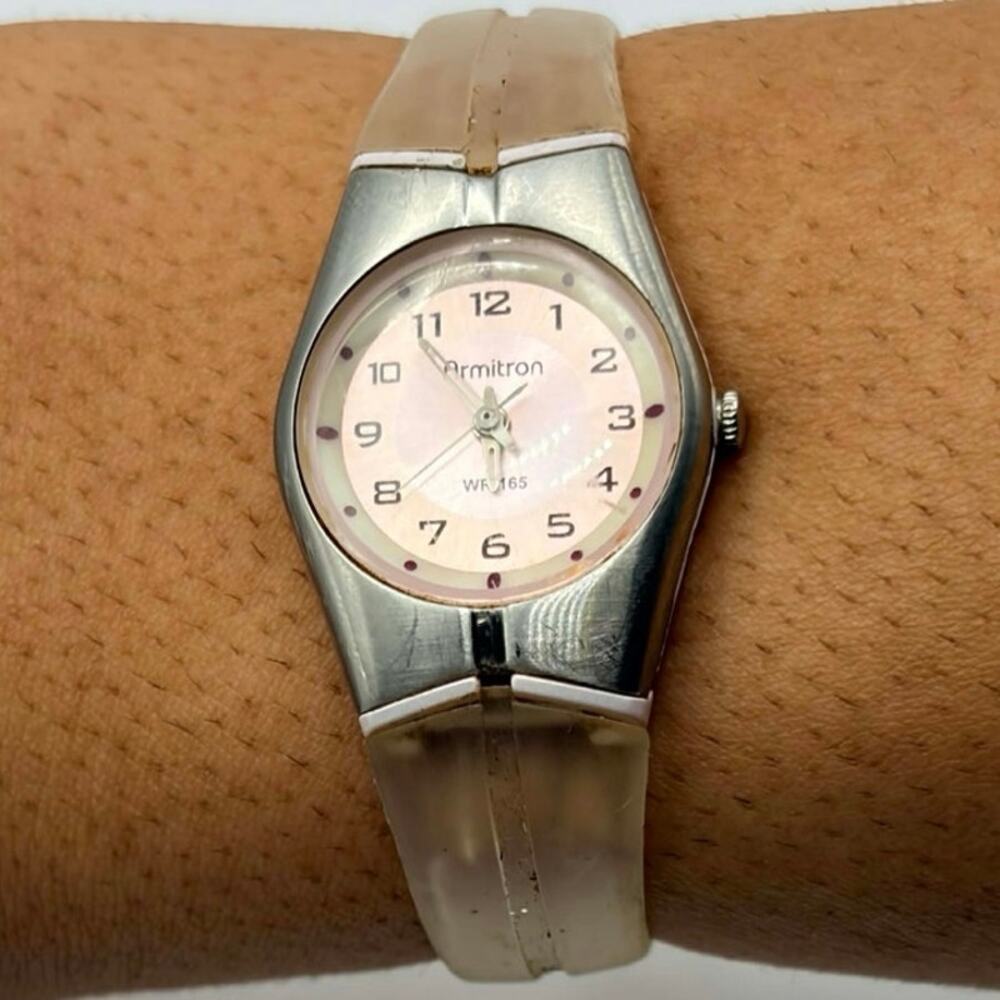 Pink & Silver Armitron Watch